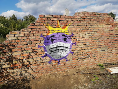 Graffiti Wall - Photo by West - Coronavirus (2022)