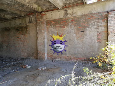 Graffiti Wall - Photo by West - Coronavirus (2022)