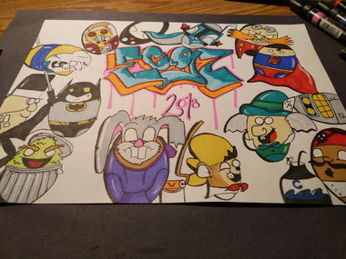 Graffiti Sketch in Shafter Ca - Photo by Westernbakey - eggz (2018)