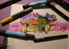 Graffiti Wall in United States - Photo by Westernbakey - eggz, type, colors (2018)