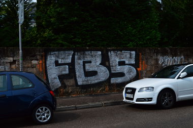 Graffiti Bombing - Photo by WhiteBoy77 - FBS, heidelberg (2015)
