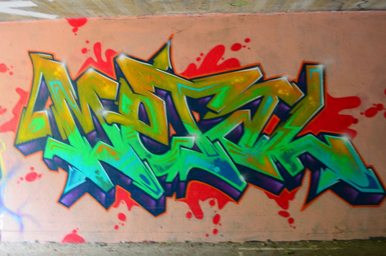 Graffiti Wall - Photo by WhiteBoy77 - Heidelberg, eyman, gbs (2015)