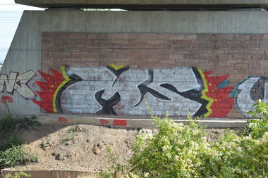 Graffiti Wall - Photo by WhiteBoy77 - MS, NC (2015)