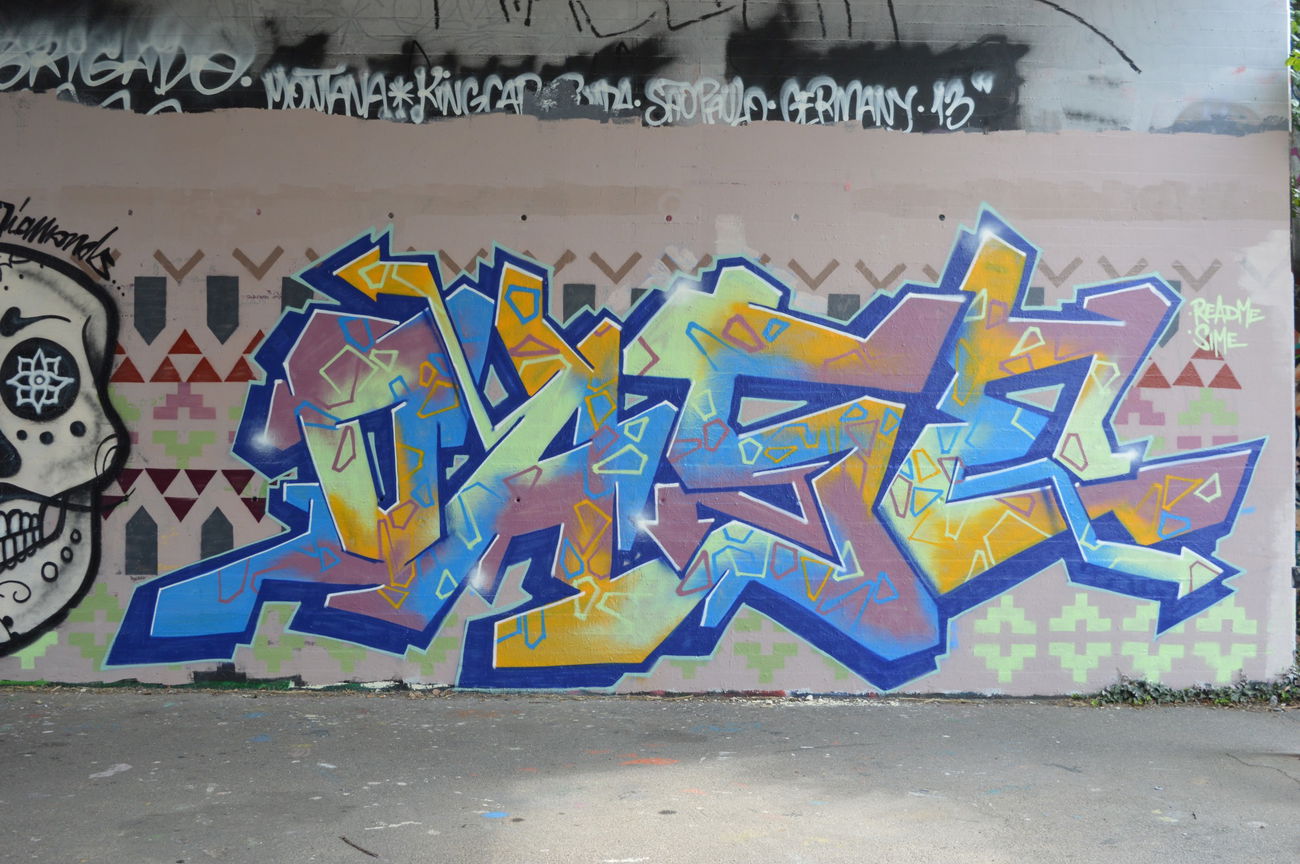 Graffiti Wall - Photo by WhiteBoy77 - heidelberg, oase (2015)