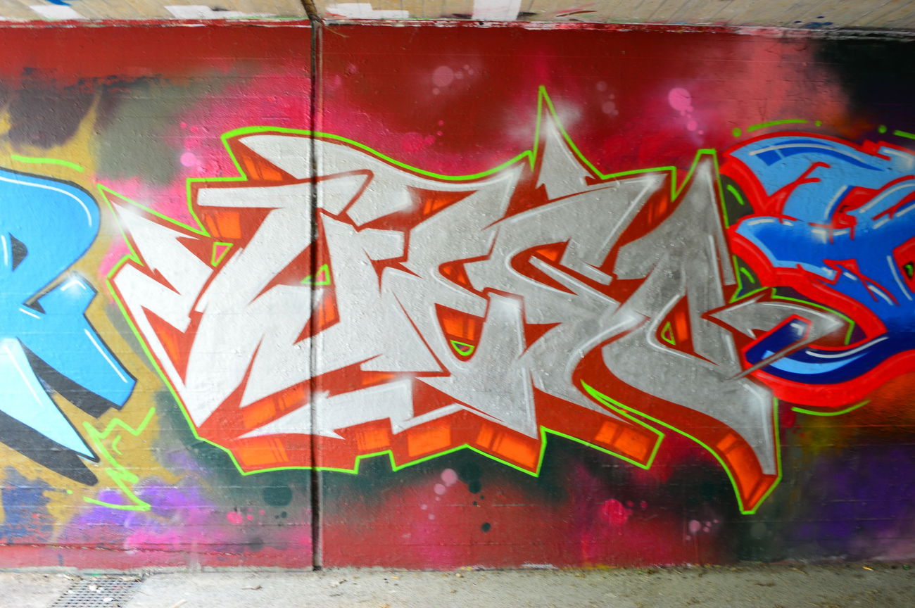 Graffiti Wall - Photo by WhiteBoy77 - Wego, Sema, Nk (2015)