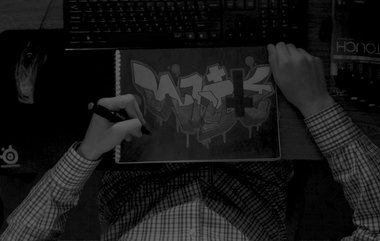 Graffiti Sketch - Photo by White_Love - White