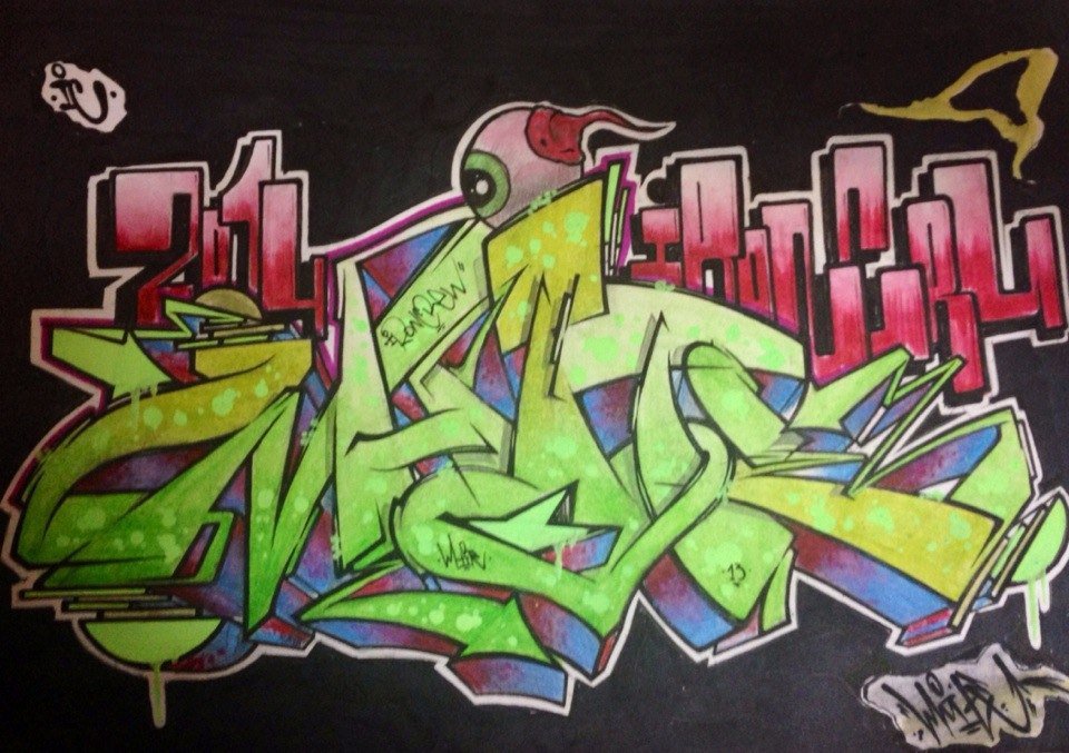 Graffiti Wall - Photo by Whiteone - white (2014)