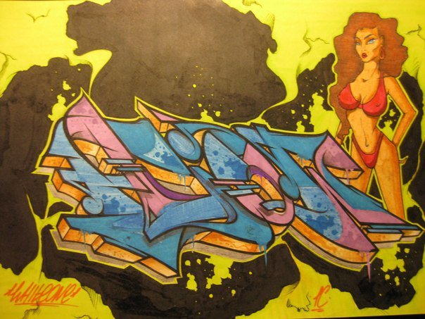 Graffiti Sketch - Photo by Whiteone - white(flow) (2013)