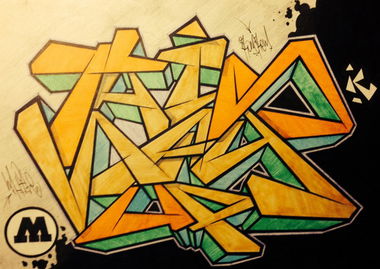 Graffiti Sketch - Photo by Whiteone - This, way, up (2014)