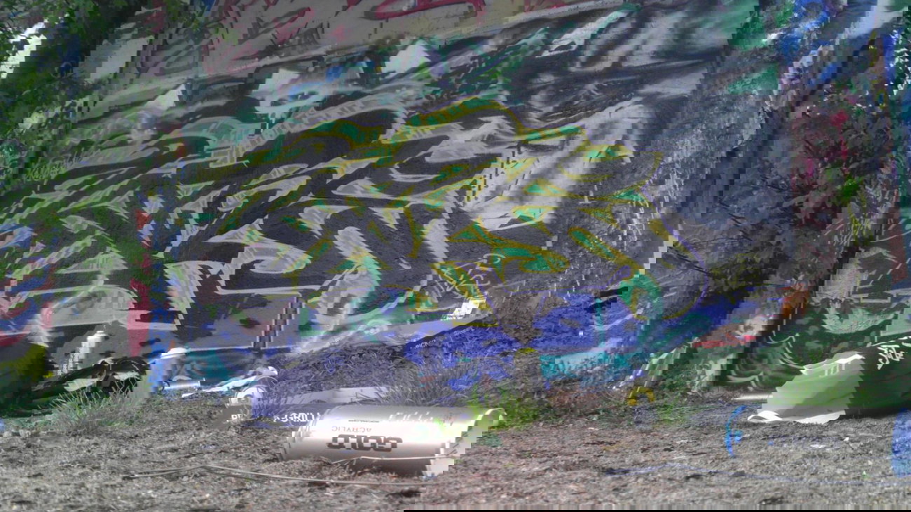 Graffiti Wall in Tübingen - Photo by WhoKares - evil, sons.. (2014)