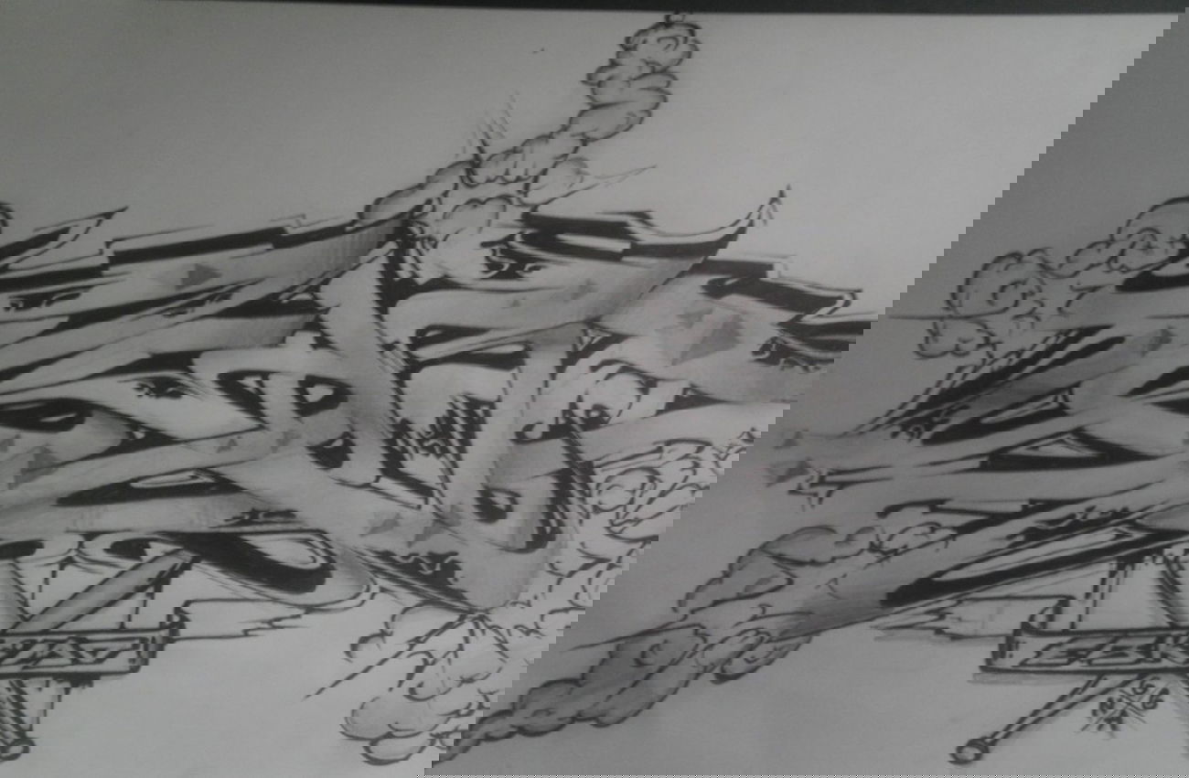 Graffiti Sketch in Tübingen - Photo by WhoKares - Kamosa, Boom, Flowin'