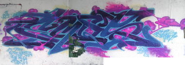 Graffiti Wall in Tübingen - Photo by WhoKares - Bubbleling (2k14)