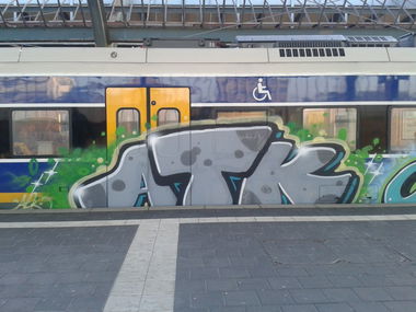 Graffiti Train in Oldenburg - Photo by WhootsUp - ATK, Bremen (2012)