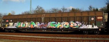 Graffiti Train - Photo by WildstyleShop - wildstyleshop, wildstyle, rostigerosinen