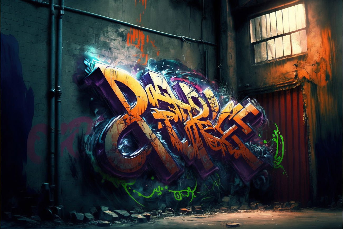 Graffiti Wall in 715 Marshall Avenue - Photo by Winston (2023)