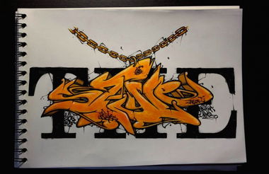 Graffiti Sketch in Moscow - Photo by WireOne - WireOne, Wire, Otd (2013)