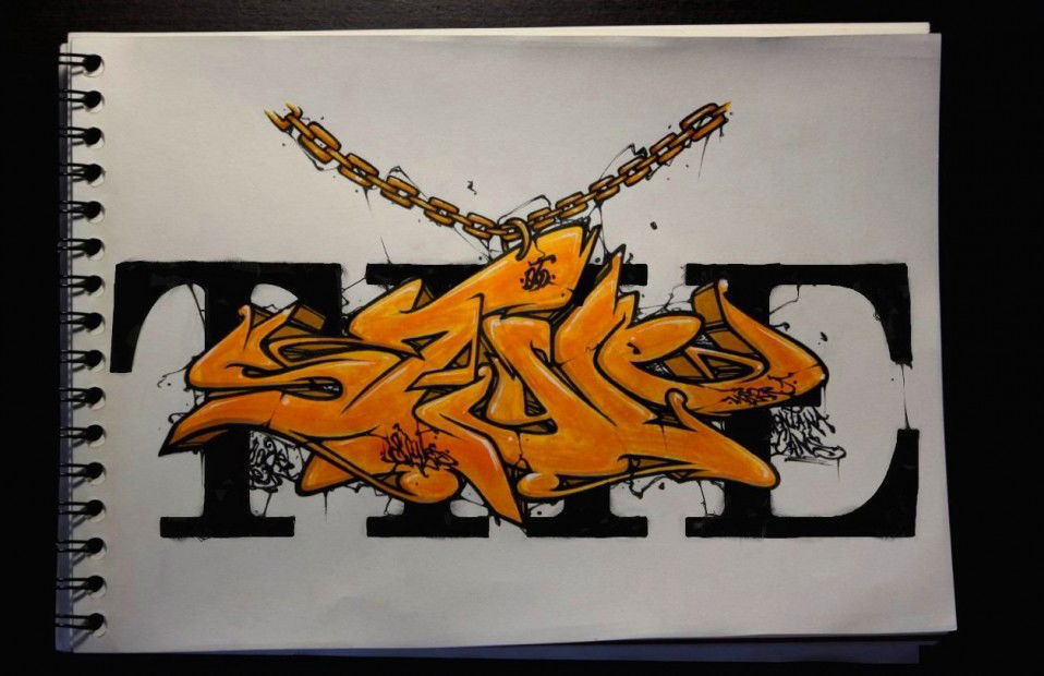 Graffiti Sketch in Moscow - Photo by WireOne - WireOne, Wire, Otd (2013)