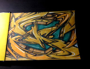 Graffiti Sketch in Moscow - Photo by WireOne - WireOne, OTD (2013)