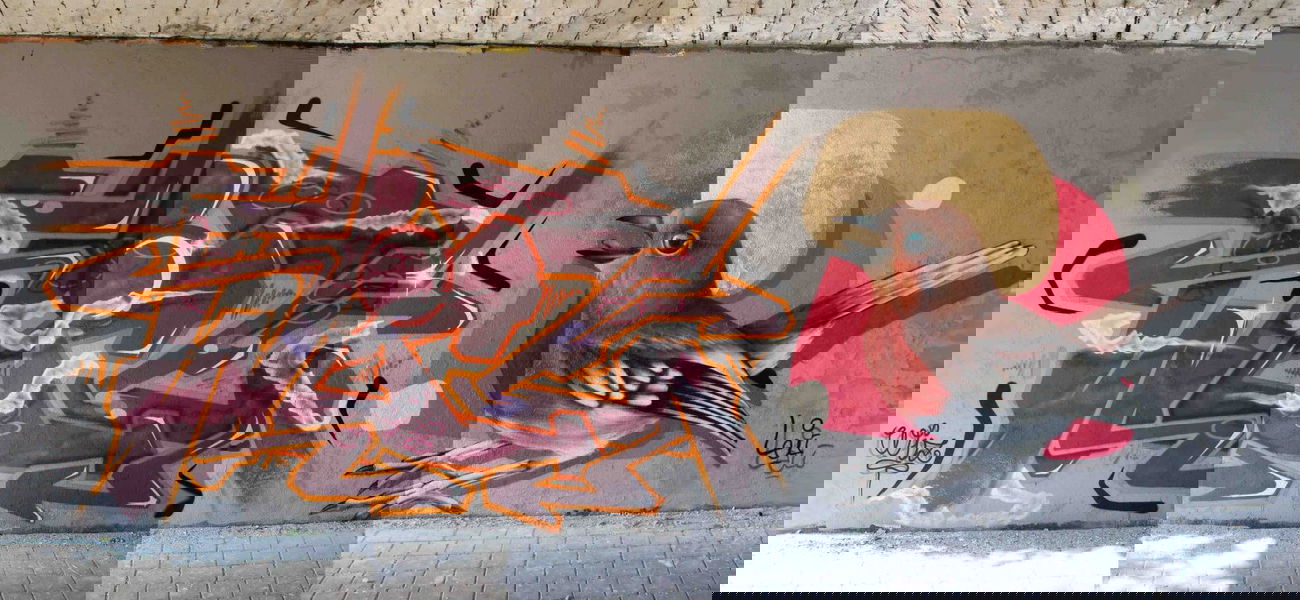 Graffiti Wall in Mozzo - Photo by WizArt - WIZ, -, LEU' (2014)