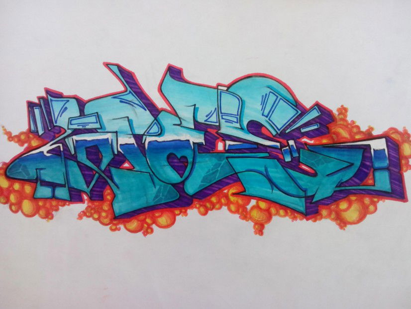 Graffiti Sketch - Photo by WoesOne - Woes