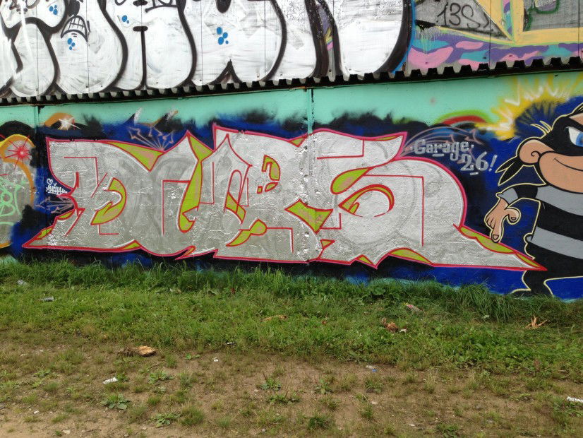 Graffiti Wall in Moscow - Photo by Woker - Dups, Garage, Korea (2013)