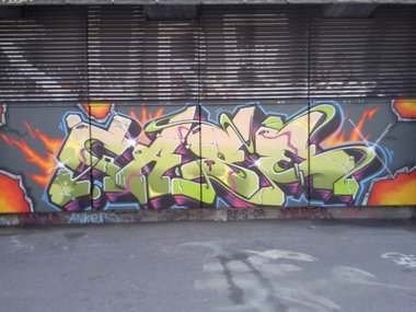Graffiti Wall in Vienna - Photo by Wolfneck - case, vienna, wien