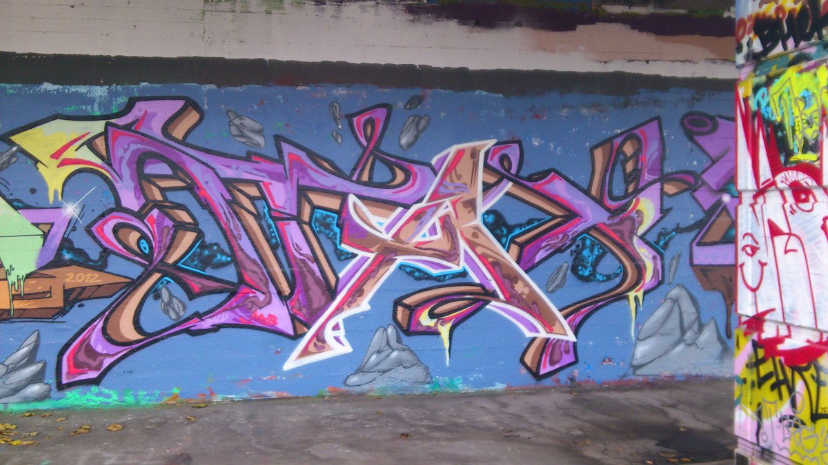 Graffiti Wall in Vienna - Photo by Wolfneck - vienna, austria, wien