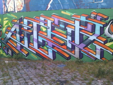 Graffiti Wall in Vienna - Photo by Wolfneck - vienna, hall, of