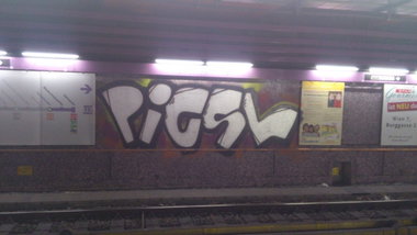 Graffiti Bombing in Vienna - Photo by Wolfneck - vienna, subway, tunnel