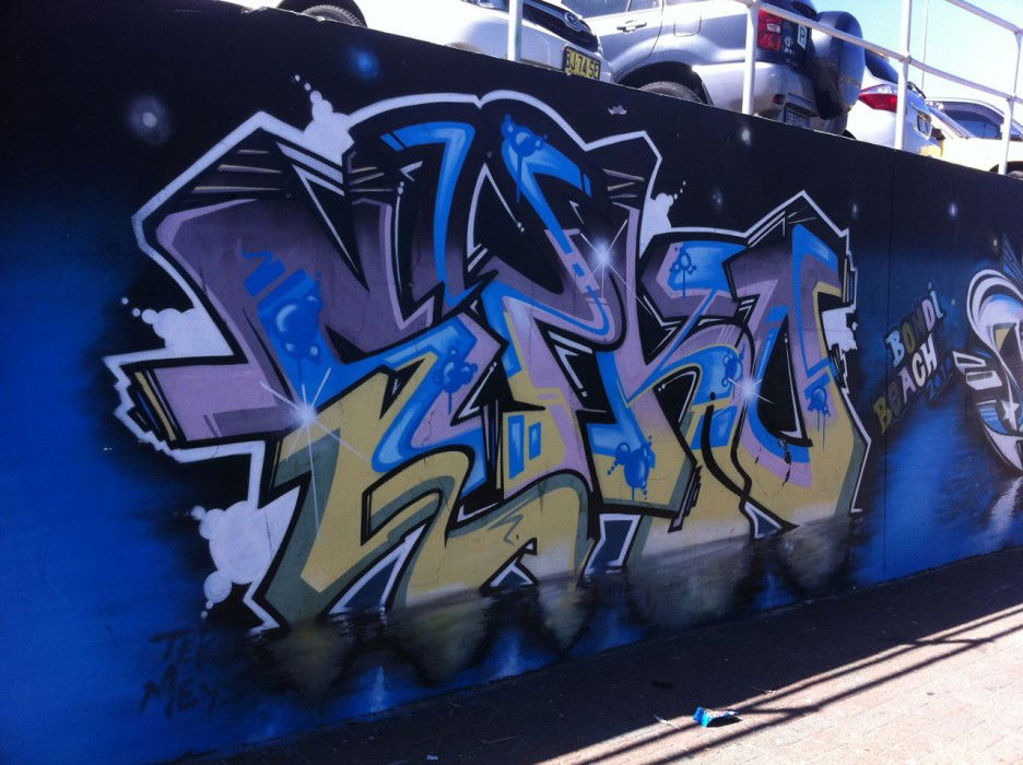 Graffiti Wall in Sydney - Photo by Wolfneck - sydney, bondi, beach