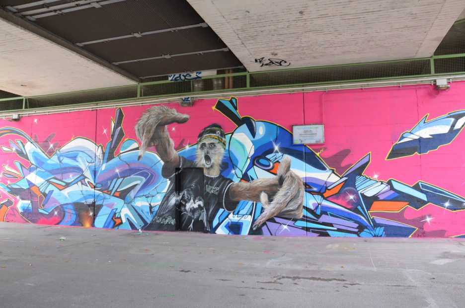 Graffiti Wall - Photo by Wolfneck - vienna, wien, austria (2013)