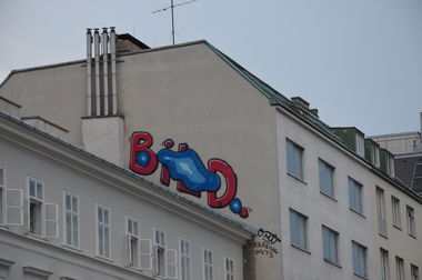 Graffiti Bombing in Vienna - Photo by Wolfneck - vienna, wien, bild