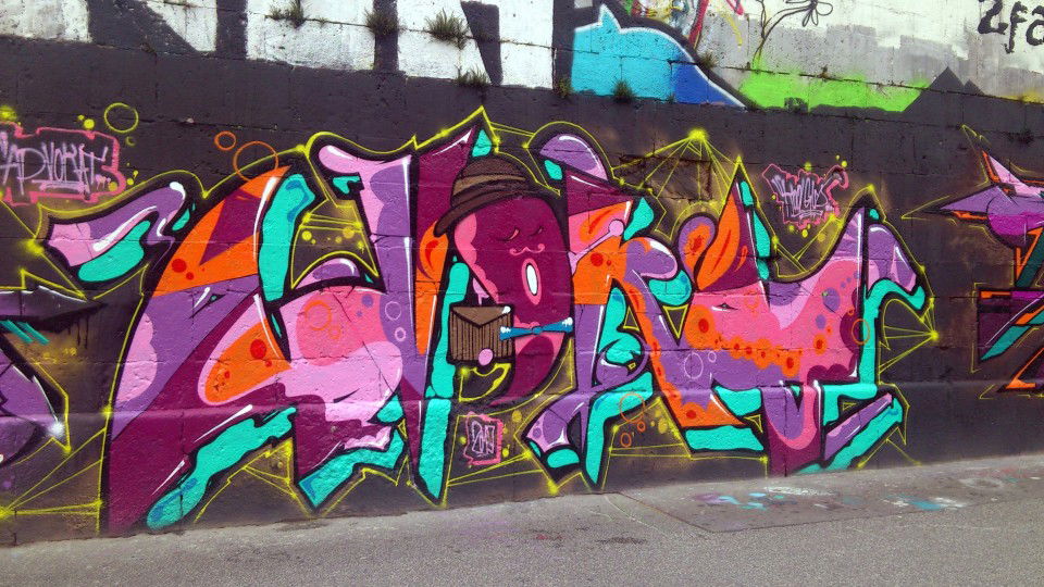 Graffiti Wall in Vienna - Photo by Wolfneck - wall, vienna, wien