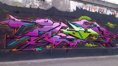 Graffiti Wall in Vienna - Photo by Wolfneck - wall, vienna, wien