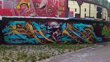 Graffiti Wall in Vienna - Photo by Wolfneck - wall, vienna, wien