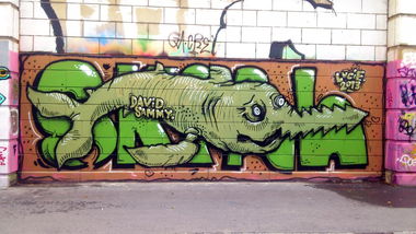 Graffiti Wall in Vienna - Photo by Wolfneck - skirl, wall, vienna