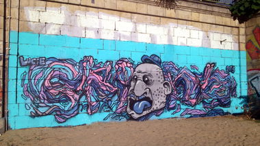 Graffiti Wall in Vienna - Photo by Wolfneck - skirl, graffiti, spraycity