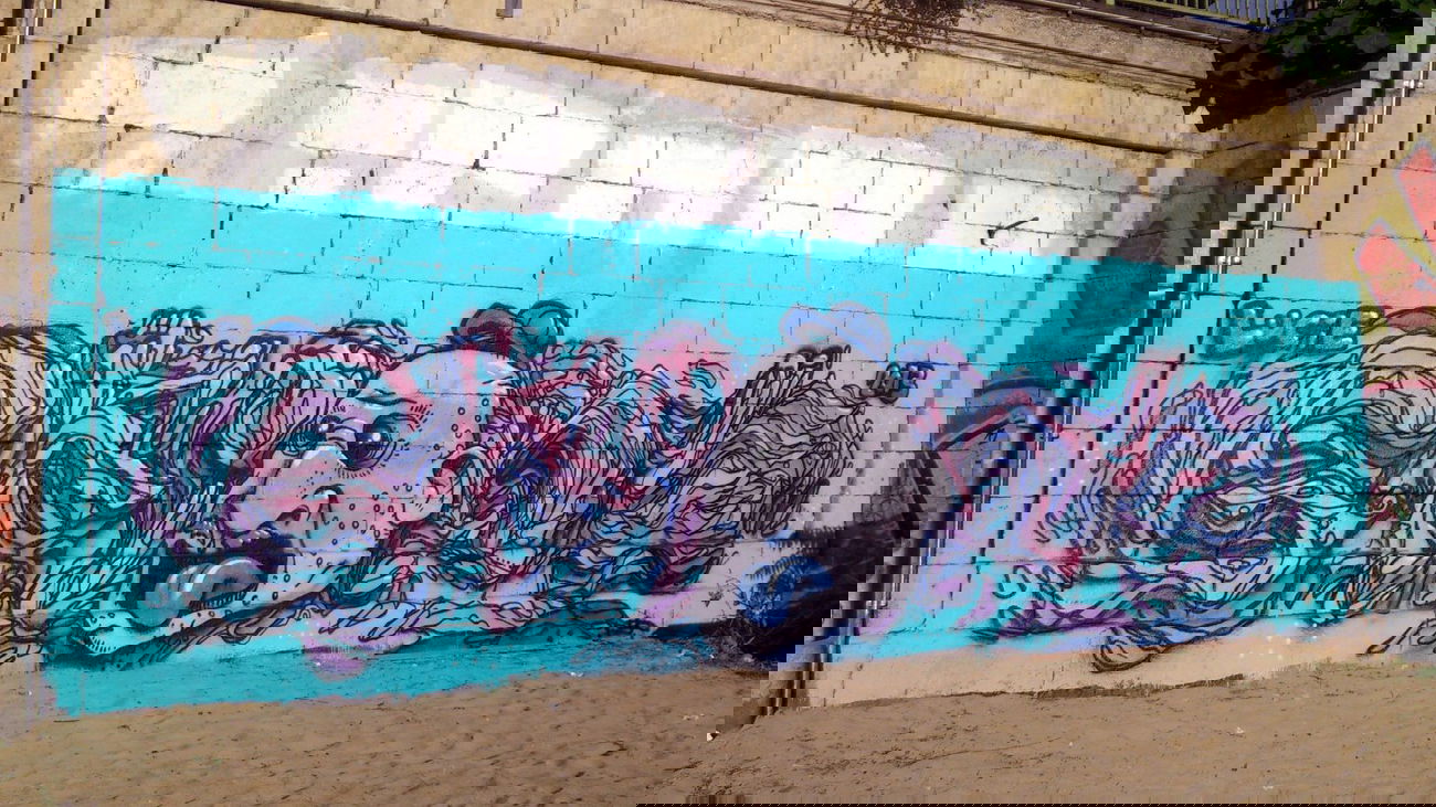 Graffiti Wall in Vienna - Photo by Wolfneck - skirl, graffiti, spraycity