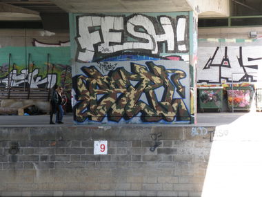 Graffiti Wall in Vienna - Photo by Wolfneck - graffiti, vienna, wall