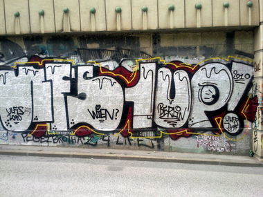 Graffiti Bombing in Vienna - Photo by Wolfneck - ulfs, vienna, wien (2010)