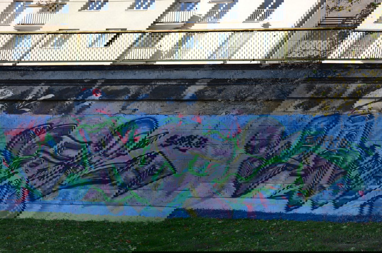 Graffiti Wall in Vienna - Photo by Wolfneck - vael, graffiti, piece