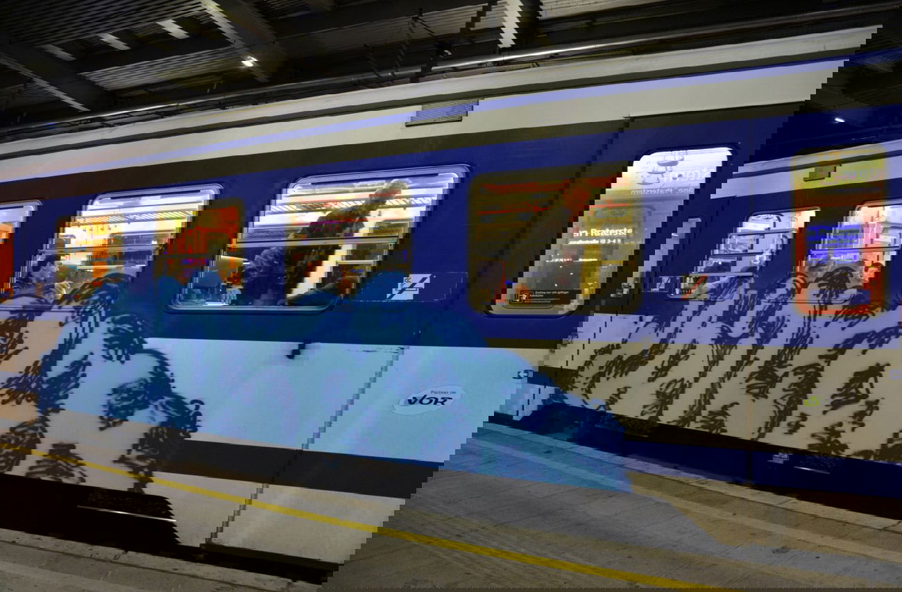 Graffiti Train in Vienna - Photo by Wolfneck - bild, graffiti, vienna