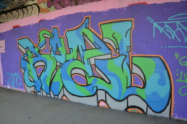 Graffiti Wall in Vienna - Photo by Wolfneck - razel, vienna, wien