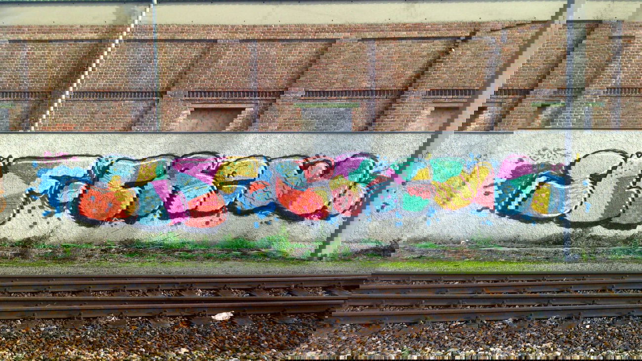Graffiti Bombing in Vienna - Photo by Wolfneck - slf, crew, graffiti