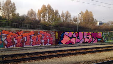 Graffiti Wall in Vienna - Photo by Wolfneck - pitur, lust, graffiti