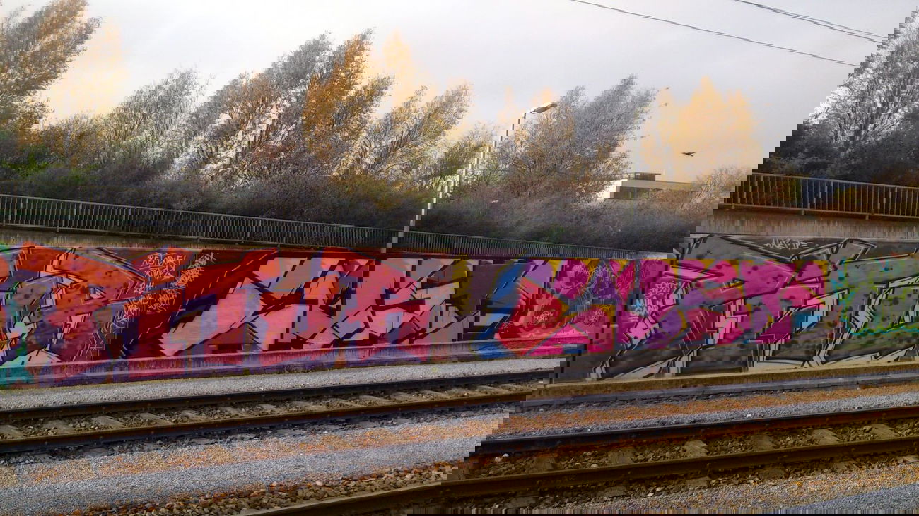 Graffiti Wall in Vienna - Photo by Wolfneck - pitur, lust, graffiti