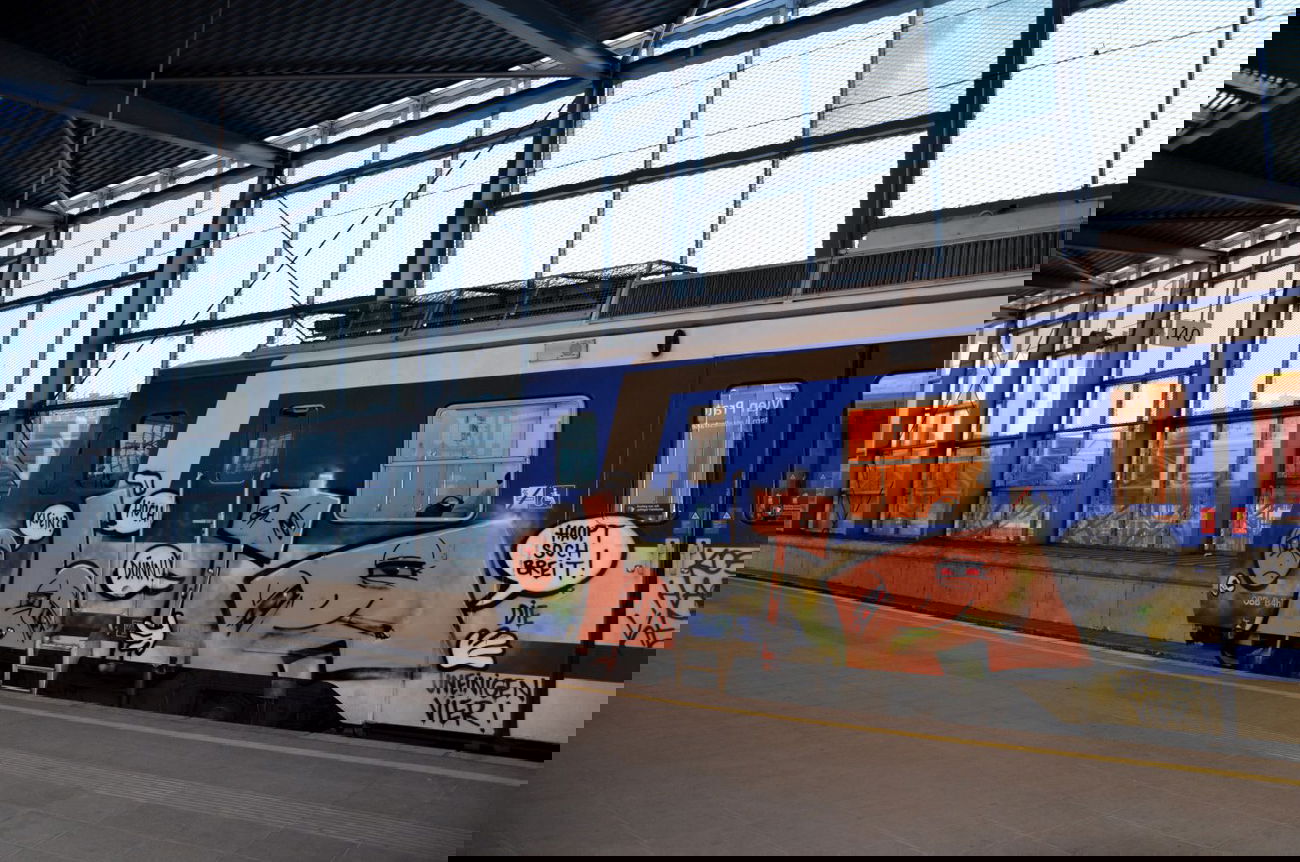 Graffiti Train in Vienna - Photo by Wolfneck - olta, graffiti, wien