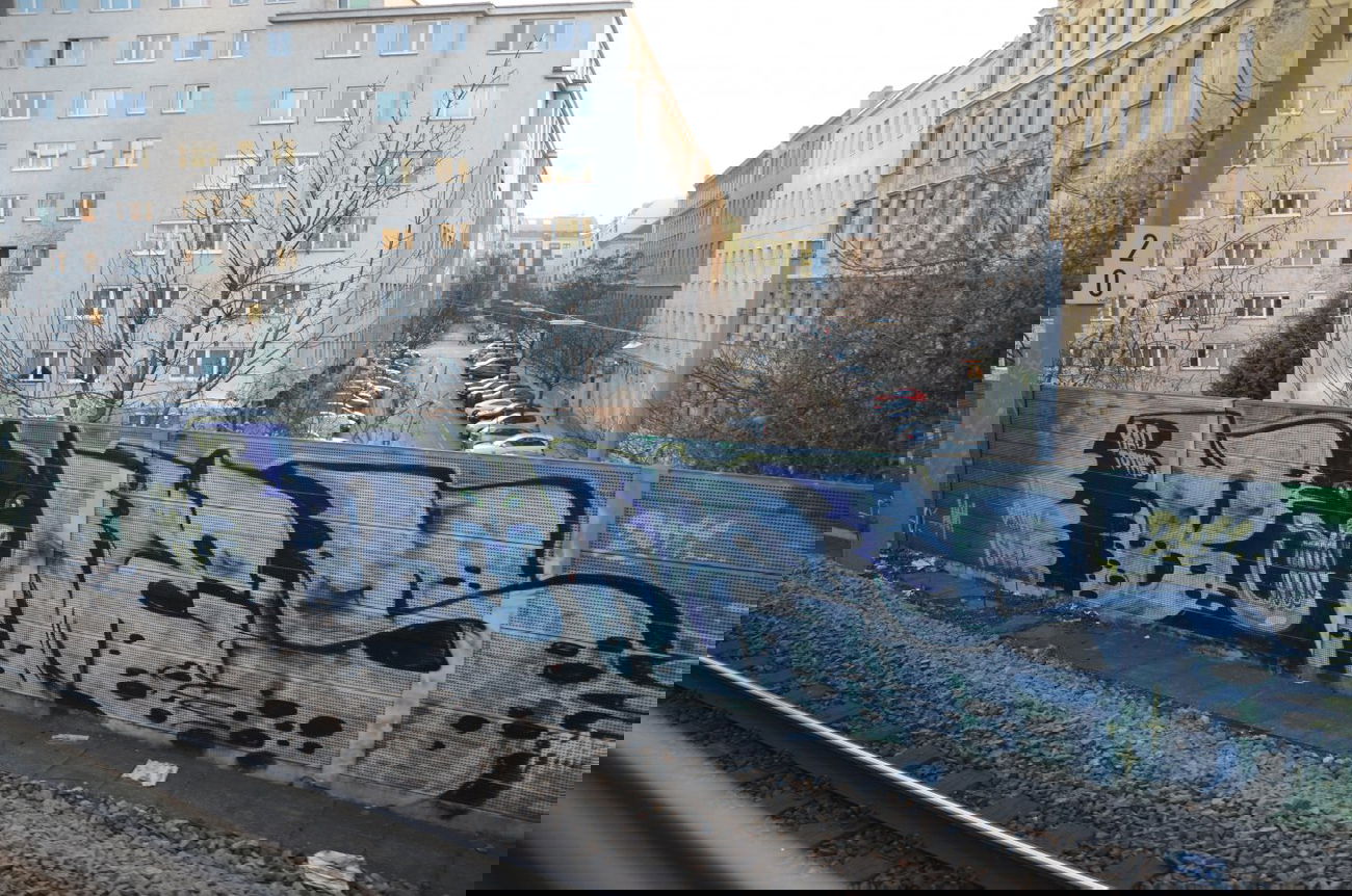 Graffiti Wall in Vienna - Photo by Wolfneck - bones, line, wall