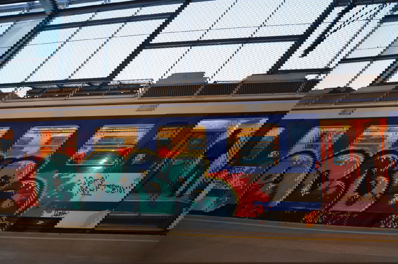 Graffiti Train in Vienna - Photo by Wolfneck - ocb, graffiti, crew