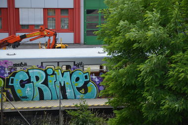 Graffiti Train in Vienna - Photo by Wolfneck - subway, ubahn, graffiti